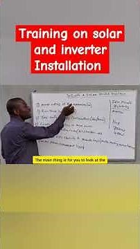 Training on solar and inverter Installation #solarenergy
