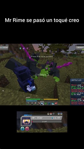 Mr Rime está en la cima del mundo xd #cobbleverse #pokemon #cobblemon #minecraft