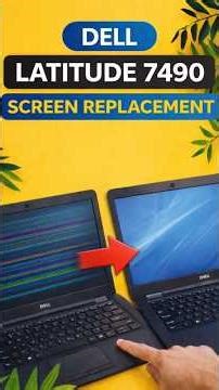 Screen 🔧 → Perfect ✅ Dell Latitude 7490 Screen replacement 💻🔧 #laptop #screen #shorts