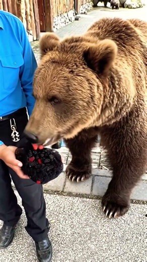 Have you ever seen a wild bear eating a sugarcane? #bear #Mulberry #eattingsounds #emotional