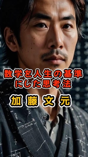 数学を人生の基準にした思考法｜加藤文元