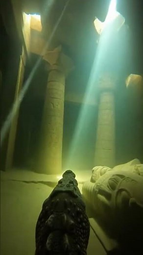 Crocodile POV Reveals Lost Temple Beneath the Nile #Wildlife #Egypt #Documentary