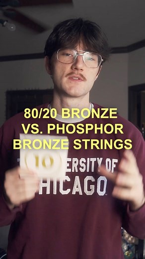 80/20 bronze vs. phosphor bronze guitar strings… #guitar #guitarstrings #acousticguitar #guitartalk #guitarist #guitartips #guitarlesson #musician #indiemusician #guitarplayer #bedroomproducer #guitargear | feezo