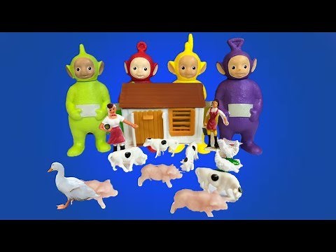 Teeny Tiny Mini FARM Toy Playset Opening Unboxing with TELETUBBIES FIGURES!