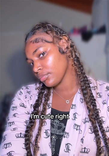 It’s my first time doing this style how’d I do #braidhairstyles #beginnerbraider #nyxslyfee