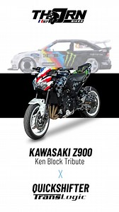 Kawasaki Z900 "Ken Block Tribute" X Quickshifter Translogic Intellishift ⚡ ✅ Thorn Bikes approved (Les "PimPAMpoum" 💥, c'est pas nous…) Toute la gamme Translogic est dispo sur thorn-bikes.com/boutique #thornbikes #translogic #shifter #quickshifter #racing #kawasaki #z900 #z #kawa #kawasakiz #moto #motos #motorcycle #motorcycles #motorbike #motorbikes #motorcyclesofinstagram #motorcyclesgram #instamoto #instabike #motolife #motorcyclelife #kenblock #hoonigan #ford #monsterenergy #drift #fordperf