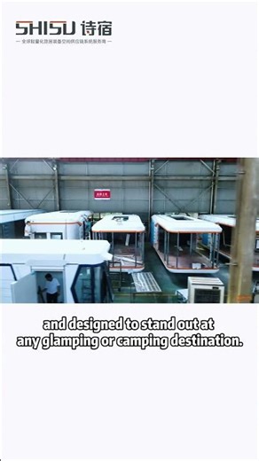 This modular space cabin brings comfort and style to the outdoors.