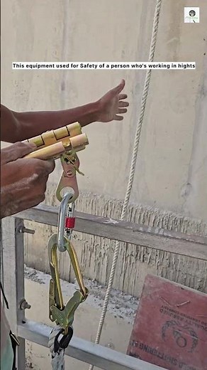 Fall arrester Rope grab👷‍♂️|| Safety tools at Site || #civilengineering #construction