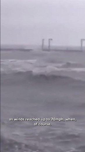 Turbulent winds and waves hit Gilf Coast in Texas