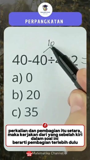 Operasi Hitung Matematika Dasar #fypage #fyp #perkaliancepat