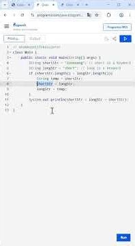 🗣️🎧: 🇨🇭 | 🧮 Basic Java - Coding Bat - "057_String1_comboString" | #java #codingbat #education #basic
