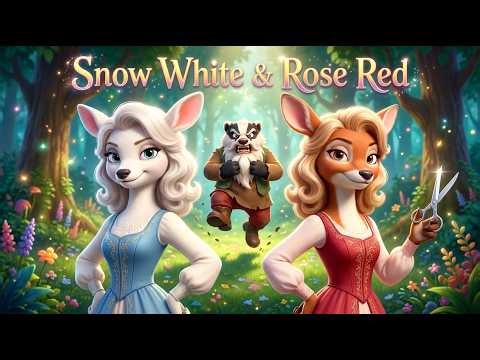 Snow White and Rose Red: The Kind Sisters and an Ungrateful Badger! | Bedtime Stories