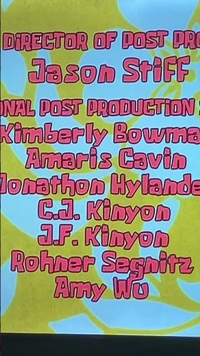 SpongeBob SquarePants end credits