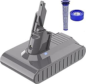 Bonacell V7 Battery 21.6V 6000mAh Replacement for V7 Battery SV11 V7 Animal V7 Motorhead V7 Trigger 229687 225403 V7 Cordless Vacuum Battery