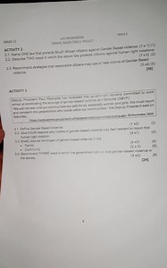 TERM 2UFE ORENTATIONGRADE 12SOHOOL BASED TASK2-PROLECT2.1.... | Filo