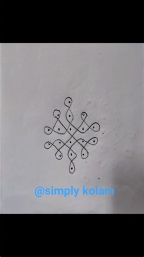 simple kolam for beginners