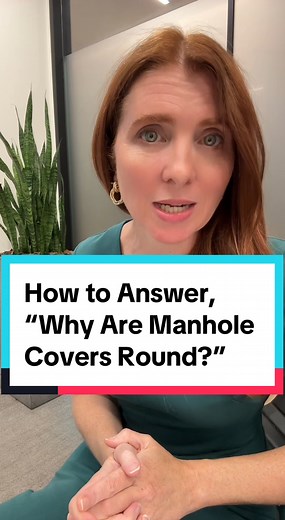 70K views · 999 reactions | ⬇️Why are manhole cover round? Answer ⬇️...