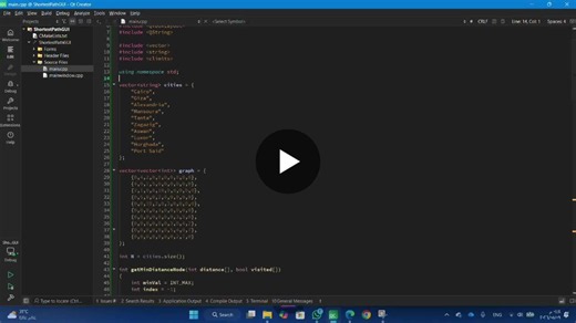 #cpp #qtframework #datastructures #algorithms #desktopdevelopment #graphtheory #softwareengineering | Fatima Afify
