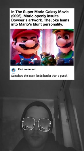 Mario Roasts Bowser’s Art in Super Mario Galaxy