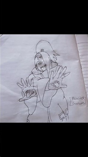 New artwork ✨️ Akatsuki group 💀 character drawing 🎨 ||@abhkalastudio #art #naruto #anime #drawing