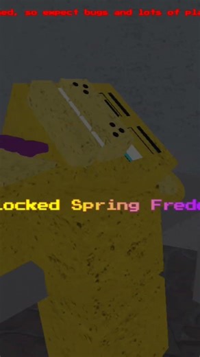 #fnaf #horror #roblox Roblox Spring Freddy Suit spring lock Failure animation.