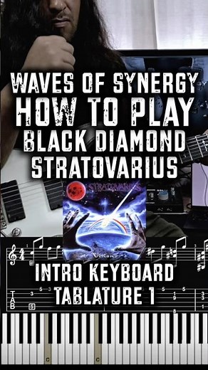 Keyboard Melody TAB 1: How To Play Black Diamond - Stratovarius: Tutorial
