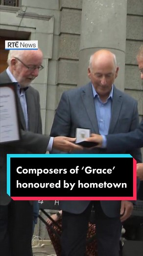 Two brothers who wrote the famous Irish song 'Grace' have been honoured in their hometown of Mullingar, Co Westmeath. Sean and Frank O'Meara from St Bridget's Terrace received the Gradam Na hÉigse award this afternoon #rtenews