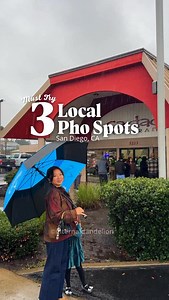 It’s the cozy, rainy season, which can only mean two thing: noodles and hot soup! My go-to cold weather comfort food is pho. Here are my top three local pho spots, all located on El Cajon Blvd 🍜❤️ 1. Pho Ca Dao - The first Pho Ca Dao location in City Heights. This was the #1 pho spot I grew up on. My dad would take me and my sisters almost every week. I always see the same uncles working there too :,) 📍 5223 El Cajon Blvd, San Diego, CA 92115 2. Pho Van 🍲🌿 – A family-owned gem serving comfor