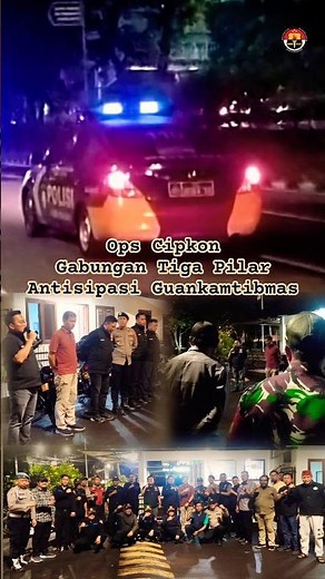 Ops Cipkon Gabungan Tiga Pilar Kebon Jeruk Antisipasi Guankamtibmas