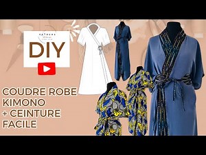 Coudre un Kimono Maxi - Coudre une Robe Kimono - Kimono Maxi DIY -Patron Couture PDF - Modele facile