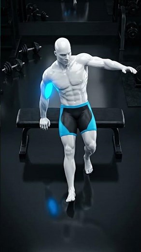 Why Your Triceps Aren't Growing? ❌ Fix Your Bench Dips FAST For Huge Arms! #Gym #Fit #Triceps