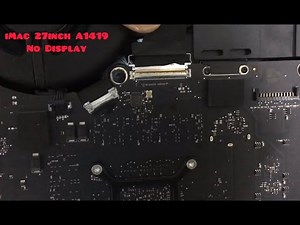 How to fix iMac 27-inch A1419 No Display after the owner decided to open it and broke the screen.