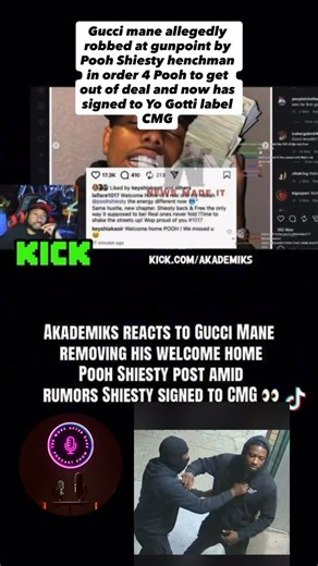 The Work After Dark Podcast Show | Word has it in the streets allegedly #poohshiesty henchman has robbed #guccimane for his watch and wedding ring as well as forcing the... | Instagram