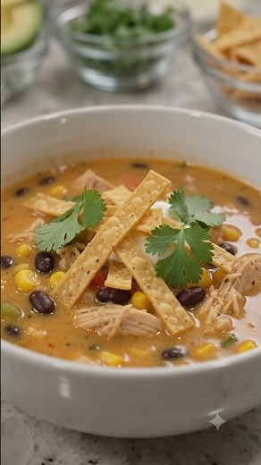 Chicken Enchilada Soup | Cheesy, Hearty & Easy Dinner 🍗🌶️🥣