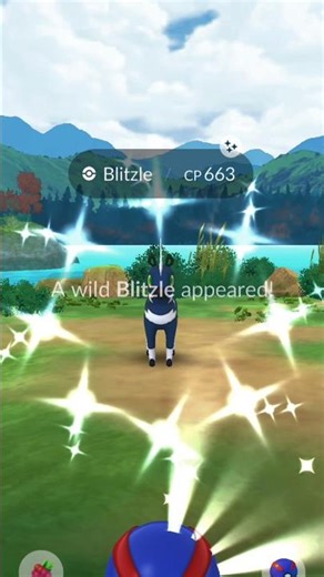 FULL ODDS SHINY BLITZLE! 🤯 WILD Catch in Pokémon GO! (Blue Zebra Surprise) #shorts #pokemongo