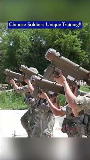 Chinese Soldiers Train Shoulder-Fired Missile Launch on Moving Platform!!