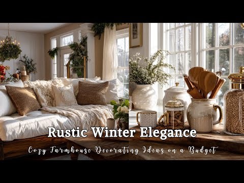 Rustic Winter Elegance: Cozy Farmhouse Decorating Ideas on a Budget