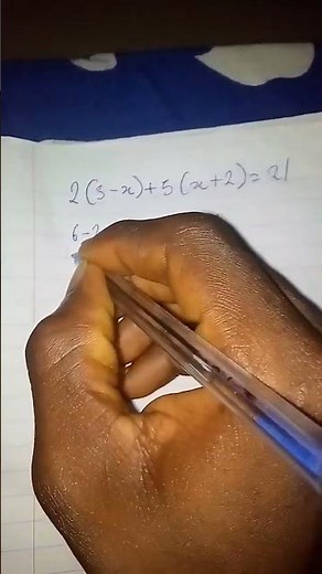 Simplification of algebraic equation