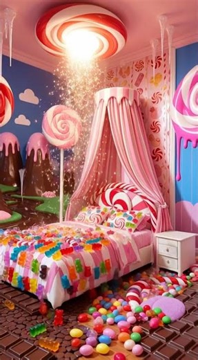 Walking Into a Lollipop Bedroom 🍭✨ #shorts #aesthetic #cozy