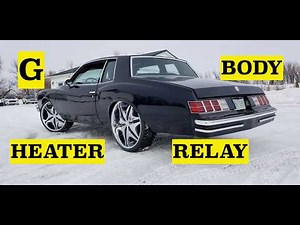 monte carlo blower motor fan relay install for all g-bodys cutlass, grand prix, malibu, lemans, etc