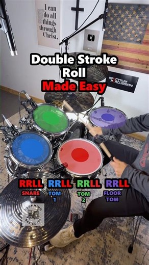 Double Stroke Roll For Beginners 🥁 #drums