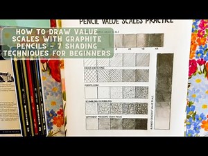 How to Draw Value Scales with Graphite Pencils - 7 Shading Techniques for Beginners