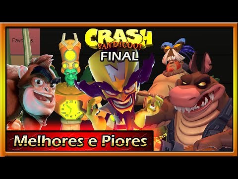 Melhores e Piores Personagens do Crash Parte 3 - Final (Vilões) - Tier List