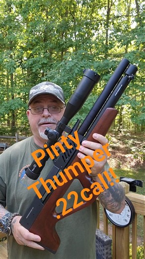 just got the Pinty thumper .22cal!! #pintythumper #pinty #airrifleshooting