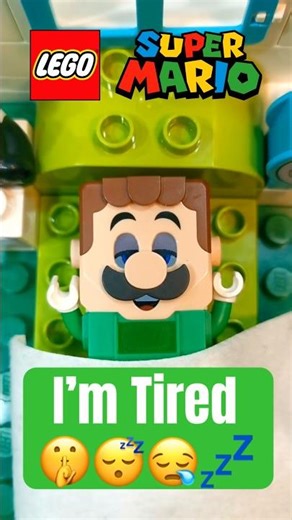 Sleeping LEGO Mario & Luigi #lego #nintendo #legomario #legoluigi #mario #supermario