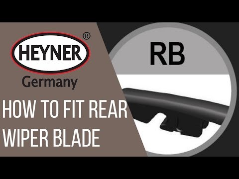 How to fit HEYNER Rear CLASSIC wiper blade RB arm