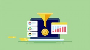 Email conversion funnel, sales funnel, converting subscribers to customer through email marketing campaign, email conversion analysis, 2D animation video clip