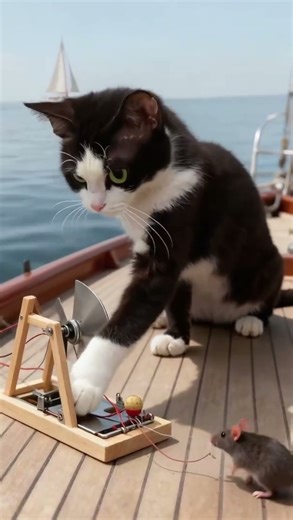 Trap on the Boat—Will the Mouse Dare to Jump? 🚤🐭