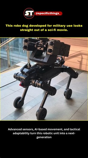 Weaponized Robo Dog for the Army 🤖⚠️ This Is Insane Military Technology! #technology #shorts
