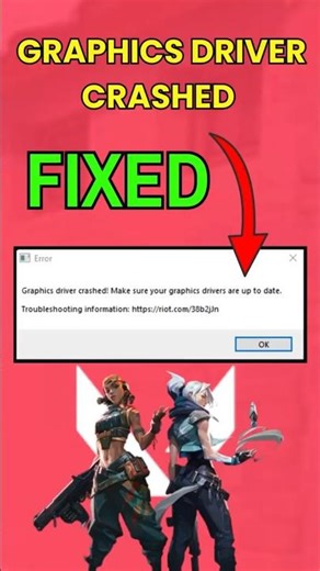 Valorant Graphics Driver Crashed #shorts